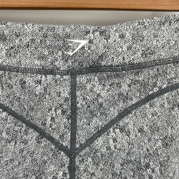 Gymshark Dry S Grey White Heather Yoga Workout Leggings - Picture 11 of 11